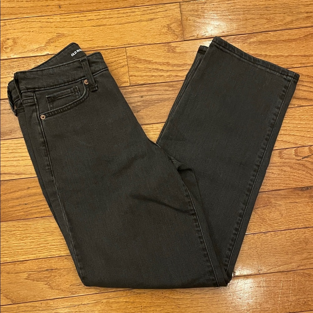 Old Navy Women's Straight Leg Jeans - Black
